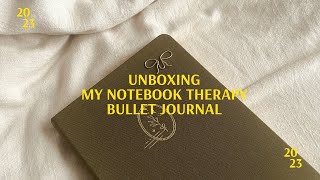 Unboxing My Bullet Journal from Notebook Therapy 🌱 2023 ✨