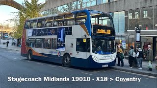 Stagecoach Midlands 19010 ADL Enviro 400 (Voith/€3) MX06XAK