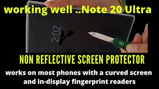 non reflective screen protector for samsung Note 20 Ultra plus & most  other phones. one of the BEST