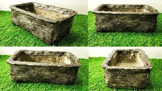 How to make amazing cement pot very easy