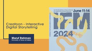 #IFM2024 | "Creatoon - Interactive Digital Storytelling" by Maruf Rahman