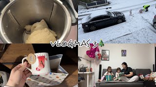 VLOGMAS 3🎄| Facem pizza la thermomix🍕| Copilasii se joaca in zapada❄️| Am primit o cana superba