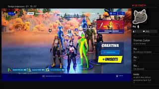 Fornite live ita provini per il team e creativa con gli iscritti