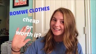 CHEAP CLOTHING HAUL // Romwe