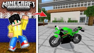 BUMILI AKO NG BAGONG NINJA MOTORCYCLE NA PARANG REALISTIC sa UWU CITY sa Minecraft PE