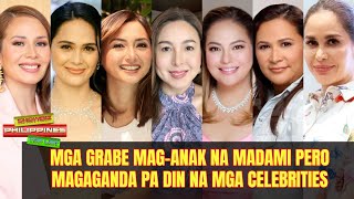 Mga Grabe Mag-Anak na Madami Pero Magaganda Pa din na mga Celebrities