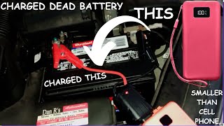 SMALLER THAN SMART PHONE CHARGED DEAD CAR BATTERY LIMITLESS CHARGER REVIEW| MULTIFUNCTIONAL