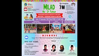 Live Milad Ke-21 Tahun Perkampungan Budaya Betawi Benteng Terakhir Budaya Betawi