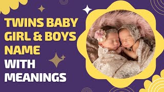 Islamic twins baby boy & girls name with meanings|| اسلامی جڑواں بچوں کے نام||@thenamehub