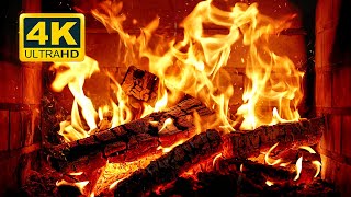 🔥 Cozy Fireplace 4K (12 HOURS). Fireplace with Crackling Fire Sounds. Crackling Fireplace 4K