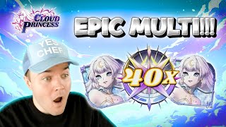 I HIT THE *EPIC MULTIPLIER SYMBOL* ON CLOUD PRINCESS AND IT PAID HUGE!!! (Bonus Buys)