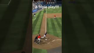 A insane Awesome Triple Play!!! #Mlbtheshow23 #Mlb #Catch