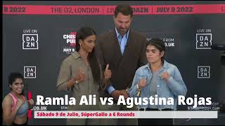 Ramla Ali vs Agustina Rojas. Conferencia de Prensa. Chisora vs Pulev