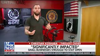 Christian Koshaba on Fox News: Economic impact of COVID19 on Three60Fit