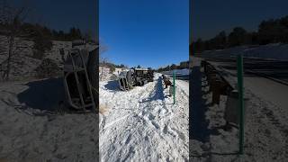 Aftermath of a 52 vehicle pileup !! #recovery #towtruck #heavyrecovery #snow #truckwreck #bigrig