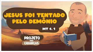 Frei Gilsinho - Jesus foi tentado (Mt 4, 1) | Arte Piedosa #freigilsonsomdomonte