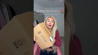 Sephora haul + try on! Full video is on my TikTok ❤️ everything is 🔗 on my LTK!