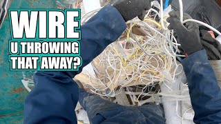 Dumpster Diving Street Scrapping - WIRE You Throwing That Out?!