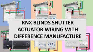 knx blinds shutter actuator wiring with difference manufacture | pendawaian knx pelbagai pengeluar