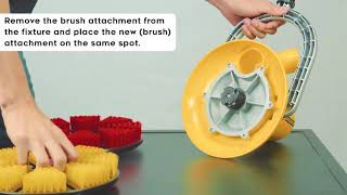 Changing the brush attachement of the BIBER 22 BRUSH