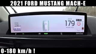 2021 Ford Mustang Mach-E 75 kwh 0-180km/h