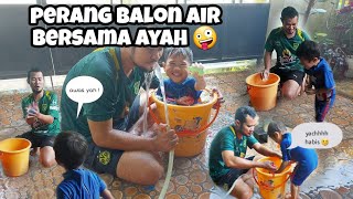 SERUNYA PERANG BAL0N AIR 😁