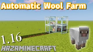 [Minecraft] How to make Automatic Wool Farm[1.16]/自動羊毛回収機の作り方【マインクラフト】