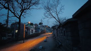 Seoul Walk in The Fortress Wall of Seoul Naksan Park Trail 4K ASMR | Relax City Ambience Sounds