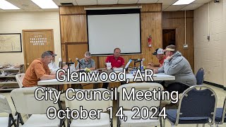 Glenwood, AR City Council Meeting October 14, 2024