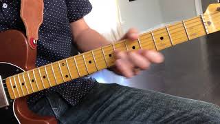 A to D Chord Changes Going Up the Neck with Open A Pedal Tone