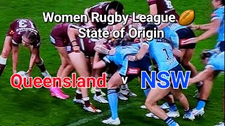 Awesome Women Rugby League|State of Origin| Queensland v NSW (18-10)June 1,2023