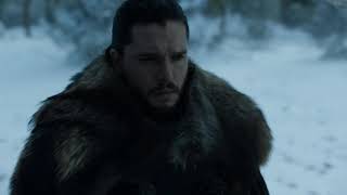 Game of Thrones Season 8 Episode 1 - Arya and Jon Meets in Godswood