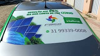 Plotagem Veículo Energia Solar Intelbras #intelbras #economia #energia