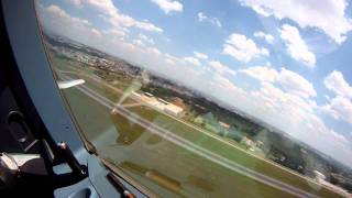 SBGR RWY27R - Guarulhos TAKEOFF  (WING VIEW)