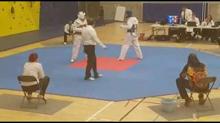 Taekwondo au championnat de Normandie AS HUANG-DI (Joris en Bleu)