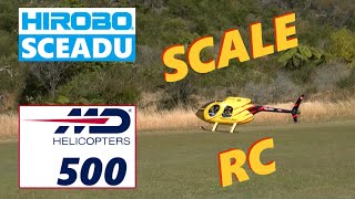 RC Helicopter Hirobo Sceadu Electric Conversion - MD500 Fuselage