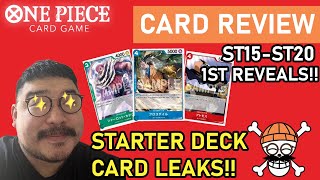 [CARD LEAKS] FIRST LOOK - ST15-ST20 CARD REVIEW! | One Piece TCG