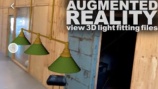 Augmented Reality demo for light fitting placement