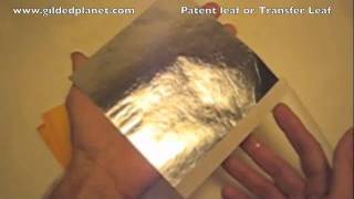 Difference between loose leaf and patent gold and metal leaf