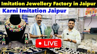 Imitation Jewellery Factory Tour 2024 | Brass Kundan Meenakari Jewellery | Karni imitation jaipur