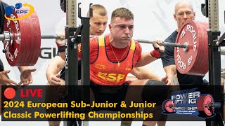 🔴 LIVE: Men Jr 120 - 120+ kg - European Sub-Junior & Junior Classic Powerlifting Championships 2024