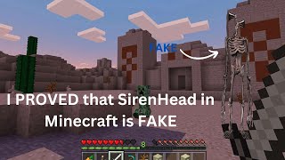 I PROVED that the seed for SirenHead 3388 is FAKE on Minecraft