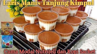 LARIS MANIS TANJUNG KIMPUL‼️Cuma Modal Nutrijell dan Kopi Sachet ‼️ Resep Puding Kopi Gula Aren