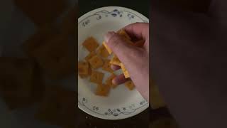 #shorts DROPPING Crackers Onto Plate! | Fun w/ Food Comedy Challenge | Oddly Satisfying Video | ASMR