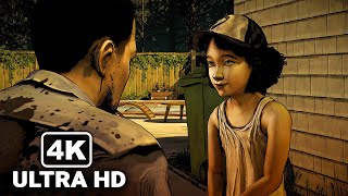 Lee Meets Clementine For the First Time Scene - The Walking Dead Game (4K 60FPS)