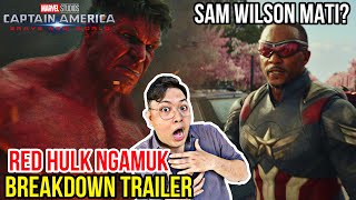 SAM WILSON MATI? BREAKDOWN FULL TRAILER CAPTAIN AMERICA BRAVE NEW WORLD FULL EASTER EGG DETAIL GILA!