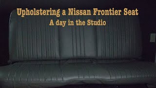 A day in the Studio Upholstering Frontier Seats. by Josue Leonardo in Taza Studio. DIY Upholstery.