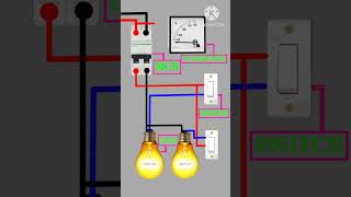 Led light voltmeter mcb connection# electric#project#youtube