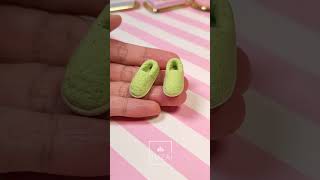 DIY Crafts Cute Green Apple Slippers /DIY Clay Crafts/DIY Miniature Clay Crafts/DIY Hand Crafts