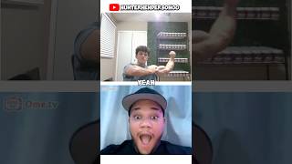 Flexing on Omegle w/ funny reactions #gym #flexing #alexeubank #funny #samsulek #fitness #omegle